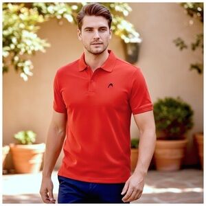 Head Men’s Classic Polo Shirt. Black, Red. Large
